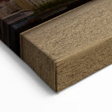 Delaware Cityscape Art – Sunset Skyline and Bridge Scenic Canvas Print