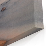 Delaware Coastal Art – Serene Sunset Over Rocky Shoreline Canvas Print