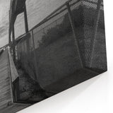 Delaware Wall Art – Black and White Bridge Overlook Scenic Canvas Print