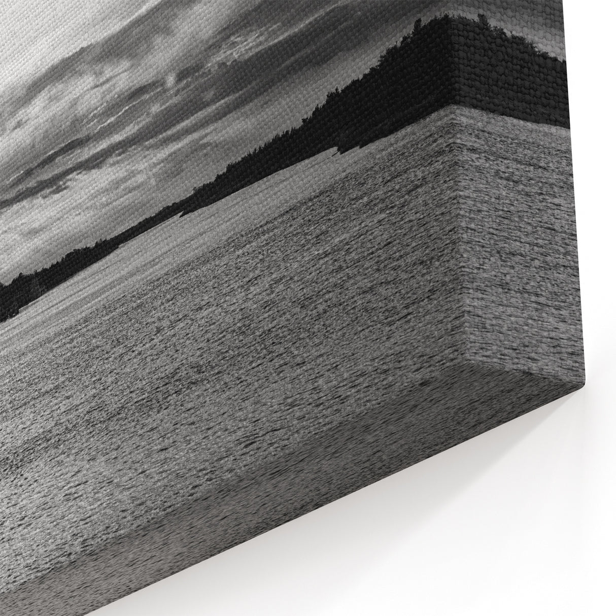 Delaware Nature Photography – Black and White Waterfront Sunset Canvas