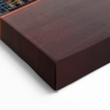 Delaware Cityscape Art – Vibrant Sunset Over Skyline and Bridge Print