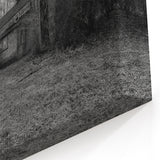 Delaware Landscape Canvas - Abandoned House in Black and White Print