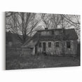 Delaware Nature Photography - Abandoned Farmhouse in Black and White Art