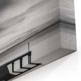 Delaware Nature Photography - Tranquil Pier in Black and White Canvas