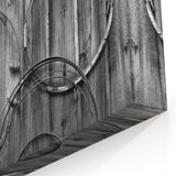 Delaware Photography Art - Rustic Farm Wall with Blue Milk Can Print