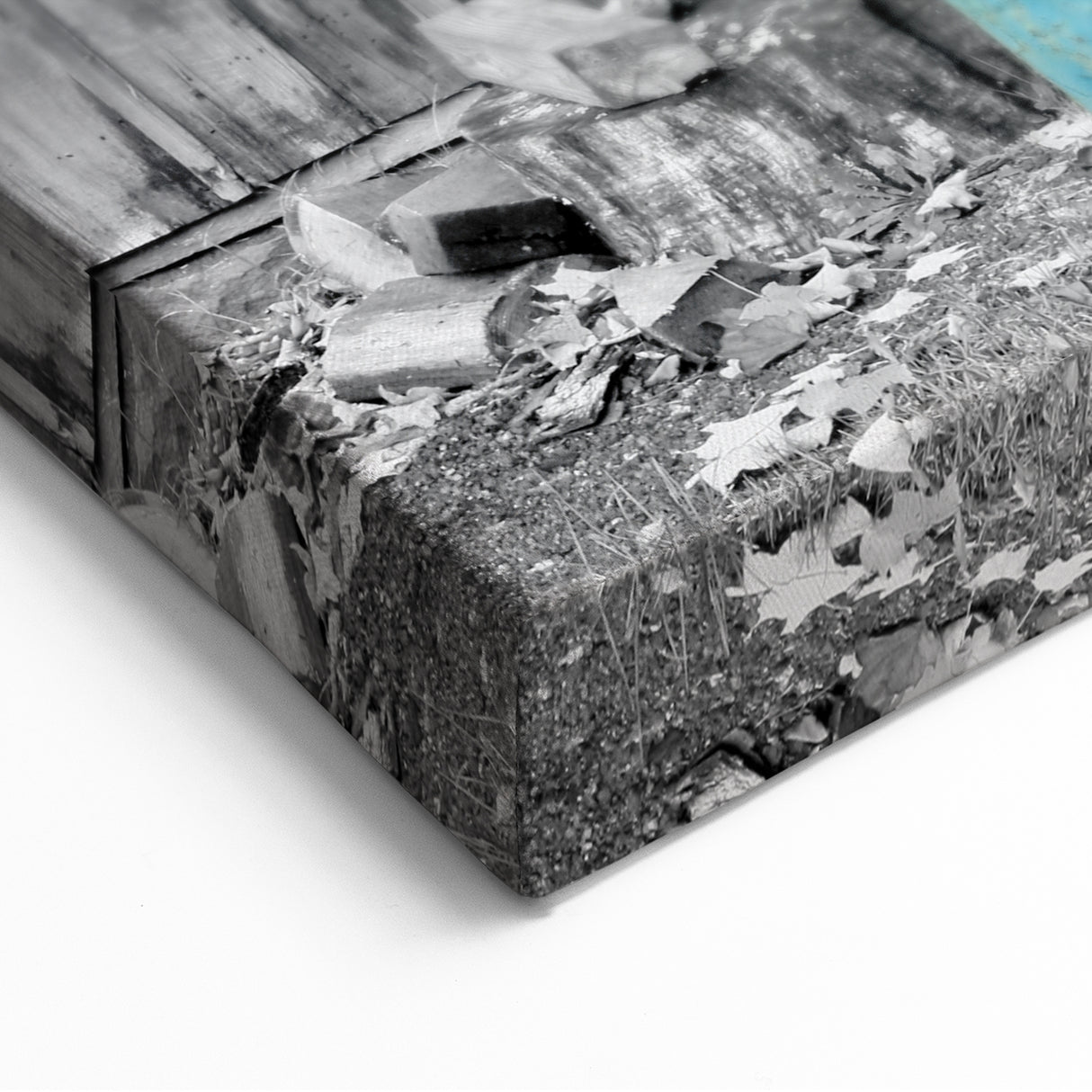 Delaware Photography Art - Rustic Farm Wall with Blue Milk Can Print