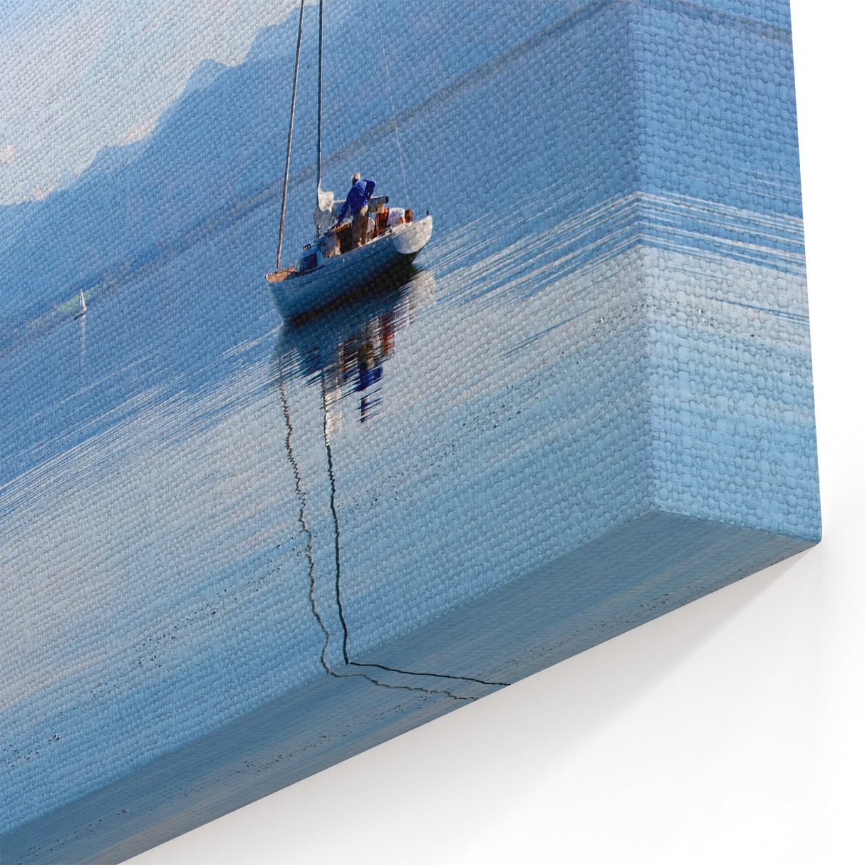 Bavaria Wall Art - Serene Sailing on Bavarian Lake with Alps