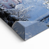 Bavaria Canvas Prints - Snowy Bavarian Church and Alps Winter Scene