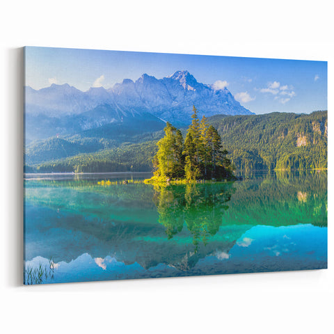 Bavaria Wall Art - Crystal Clear Lake and Majestic Alps Reflection
