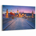 Munich Wall Decor - Iconic Bridge at Twilight with Historic Statues