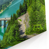 Germany Landscape Prints – Bavarian Lake and Alpine Bridge View