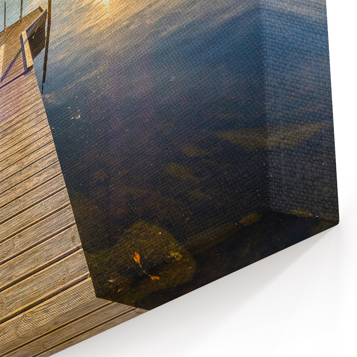 Bavaria Canvas Prints – Lakeside Dock and Mountain Sunset View