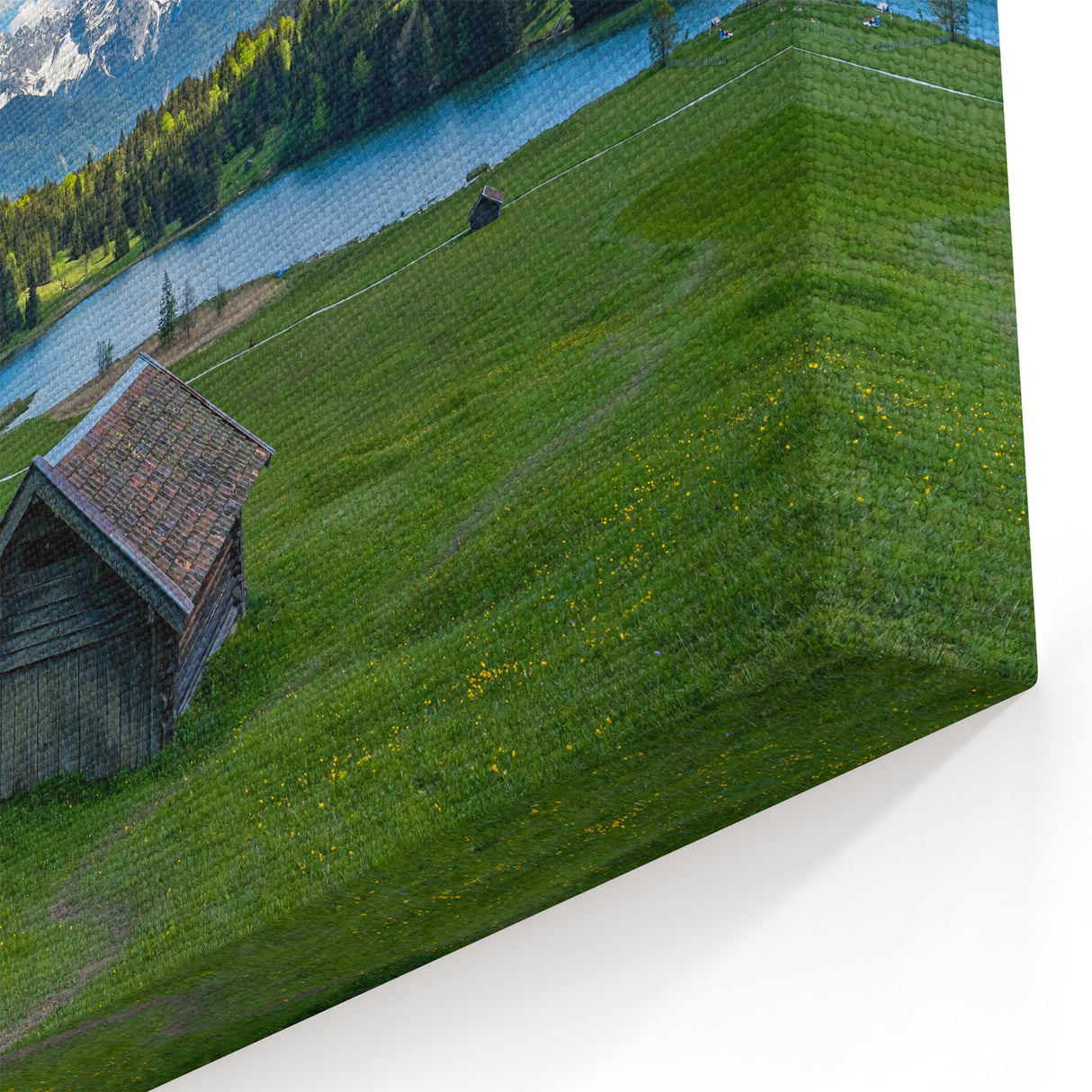 Germany Landscape Prints – Alpine Cabin and Bavarian Mountain Scene