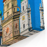 Munich Wall Decor – Bavarian Domes and Clock Tower Architecture