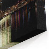 Auckland Fireworks Spectacle - Nighttime Cityscape Canvas