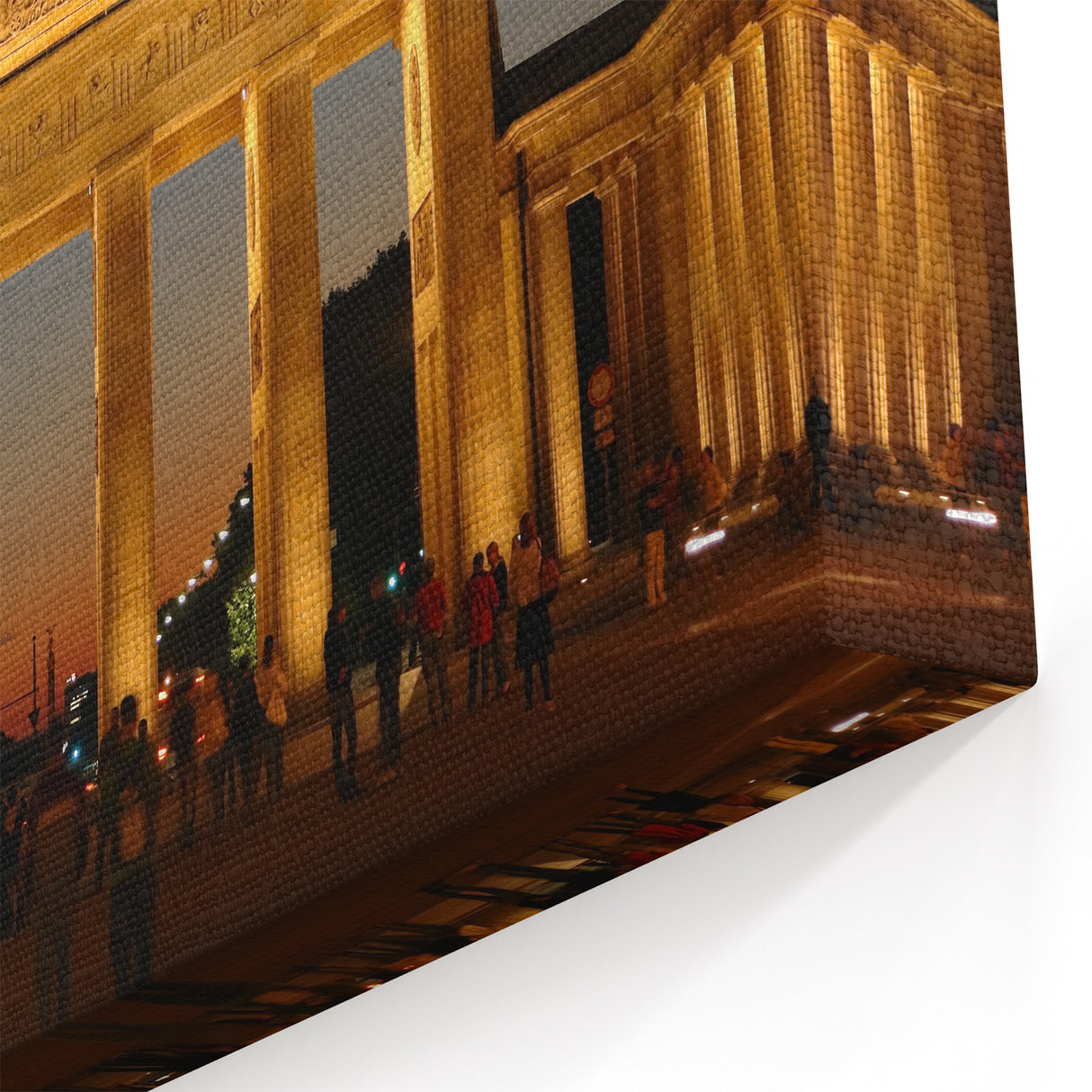 Berlin Wall Art - Iconic Brandenburg Gate Cityscape at Sunset