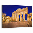 Berlin Wall Art - Illuminated Brandenburg Gate in Berlin Skyline