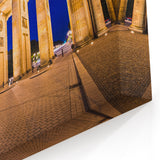 Berlin Wall Art - Illuminated Brandenburg Gate in Berlin Skyline