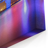 Auckland Bridge Night Lights - Vibrant Cityscape Canvas