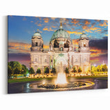 Berlin Cityscape - Berlin Cathedral Illuminated in Stunning Sunset Art