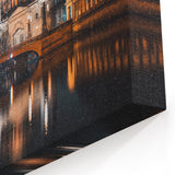 Berlin Cityscape - Berlin Cathedral Night Scene with Winter Snowfall