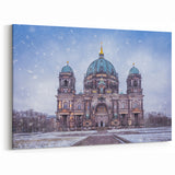 Berlin Cityscape - Berlin Cathedral in Snowy Winter Scene Photography