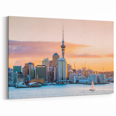 Auckland Harbor Canvas - Scenic Auckland Poster
