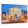 Munich Skyline Poster - Bavarian Architecture Decor Siegestor at Dusk