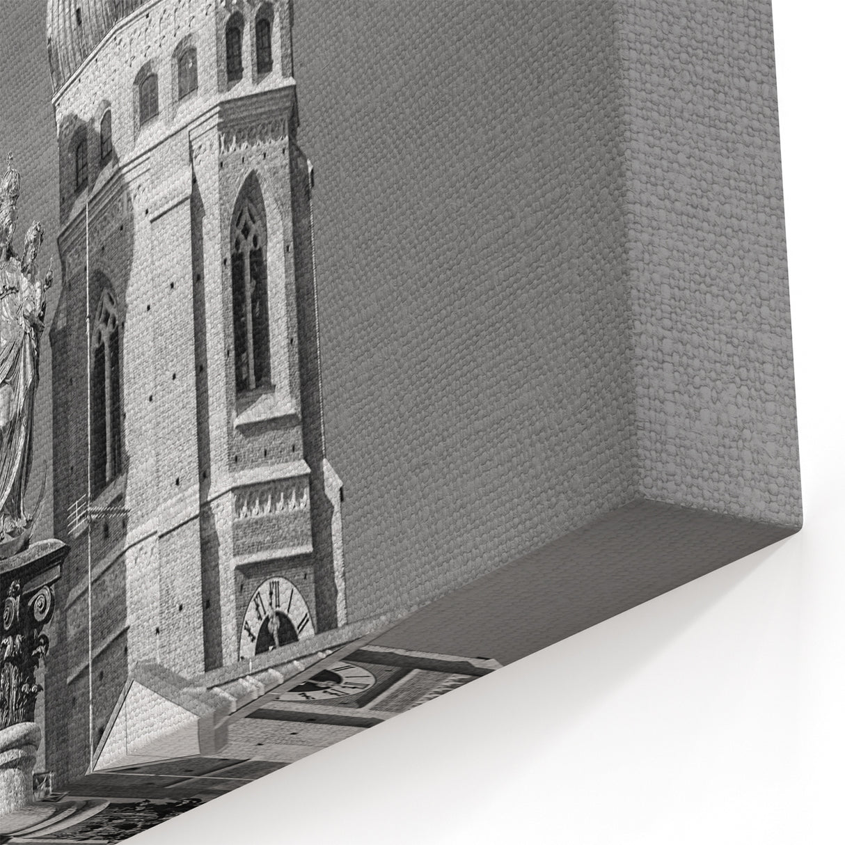 Munich Wall Art - Black and White Bavaria Architecture Frauenkirche Print