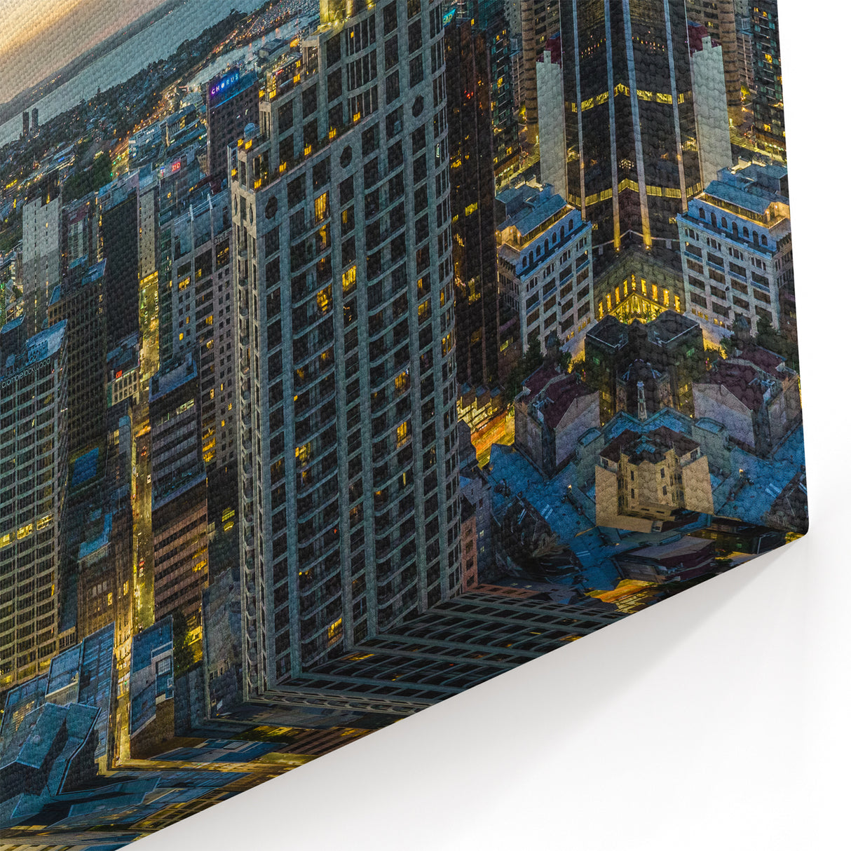Auckland Dusk Panorama - Skyline Canvas Art