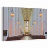 Bavarian Architecture Decor - Frauenkirche Interior with Stunning Chandeliers