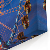 Oktoberfest Artwork - Bavarian Ferris Wheel Canvas at Night