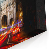 Munich Skyline Poster - Siegestor at Night with Light Trails