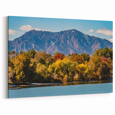 Boulder Landscape Canvas – Colorado Scenic Prints with Autumn Foliage
