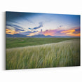 Boulder Mountain Sunset – Colorado Scenic Canvas with Rolling Fields