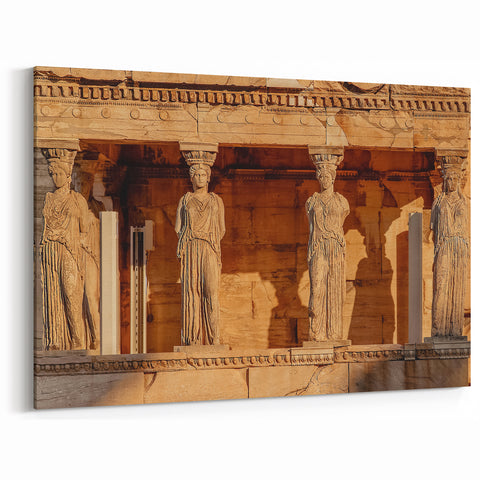 Ancient Greece Artwork - Iconic Caryatids of the Erechtheion