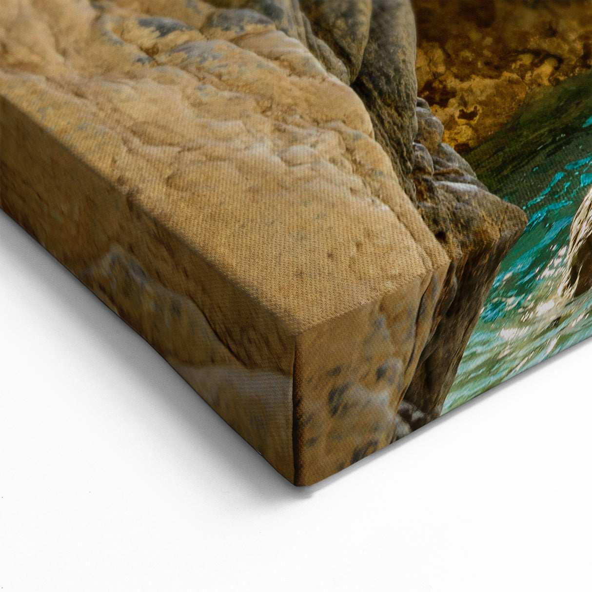 Greek Islands Art Prints - Serene Beach Cave on Corfu Coast