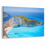 Santorini Prints - Stunning Navagio Beach and Blue Waters