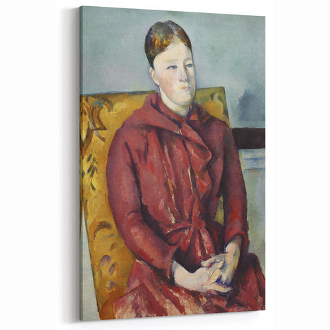 Paul Cezanne Prints - Elegant Lady in Red | Famous Cezanne Wall Art