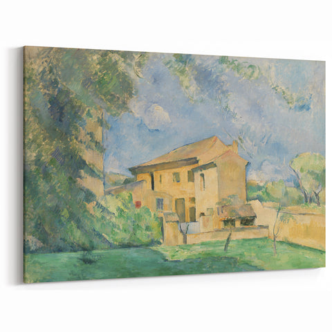 Paul Cezanne Prints - Landscape with House | Famous Cezanne Wall Art