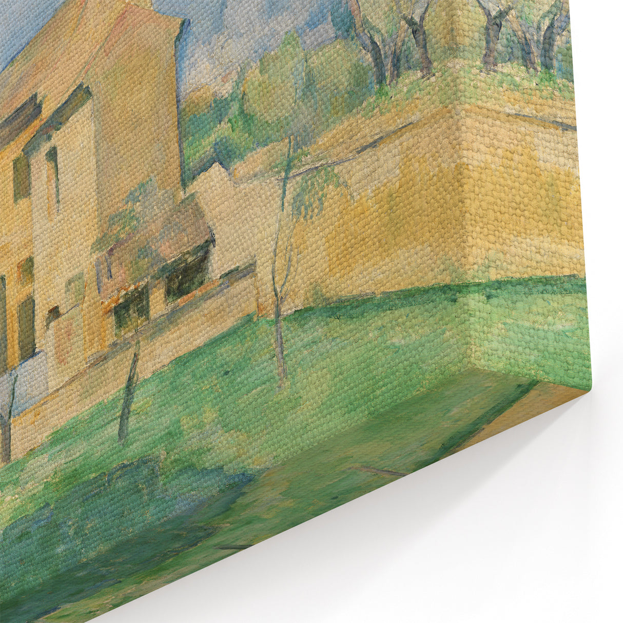 Paul Cezanne Prints - Landscape with House | Famous Cezanne Wall Art