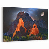 Pikes Peak Art Prints - Garden of the Gods Under the Stars Wall Art