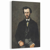 Paul Cezanne Prints - Man in Black Portrait | Cezanne Wall Art