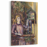 Paul Cezanne Prints - Girl with Birdcage | Famous Cezanne Wall Art