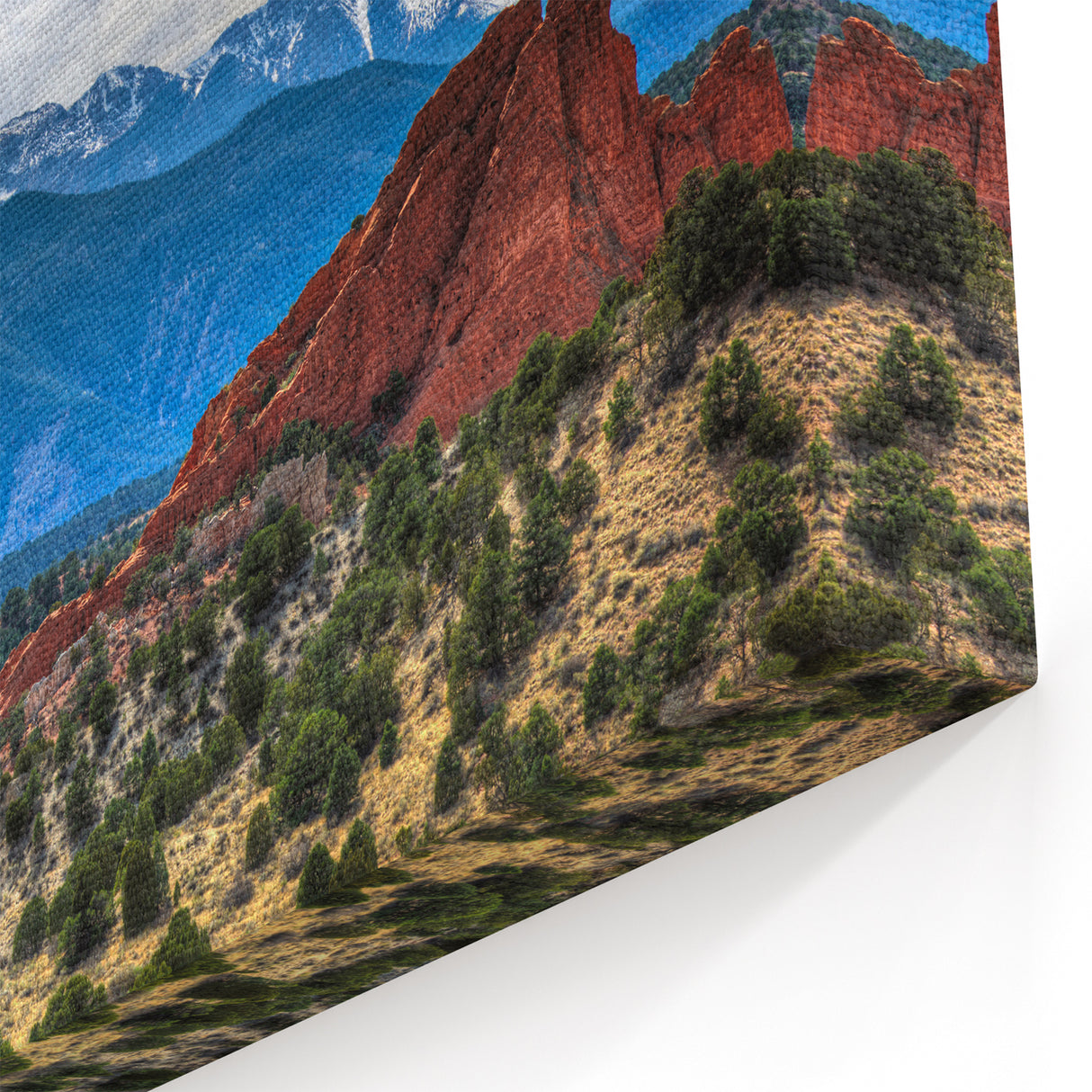 Colorado Springs Landscape Art - Pikes Peak and Red Rock Formations