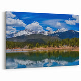 Pikes Peak Art Prints - Snow-Capped Mountain Reflected in Scenic Lake
