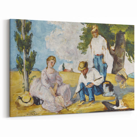 Paul Cezanne Prints - Outdoor Gathering Scene | Famous Cezanne Wall Art