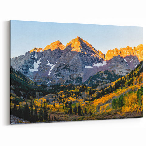 Rocky Mountains Wall Art - Majestic Colorado Fall Landscape at Sunrise