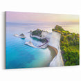 Greek Coastline Art - Dramatic Cliffs & Serene Waters of Corfu