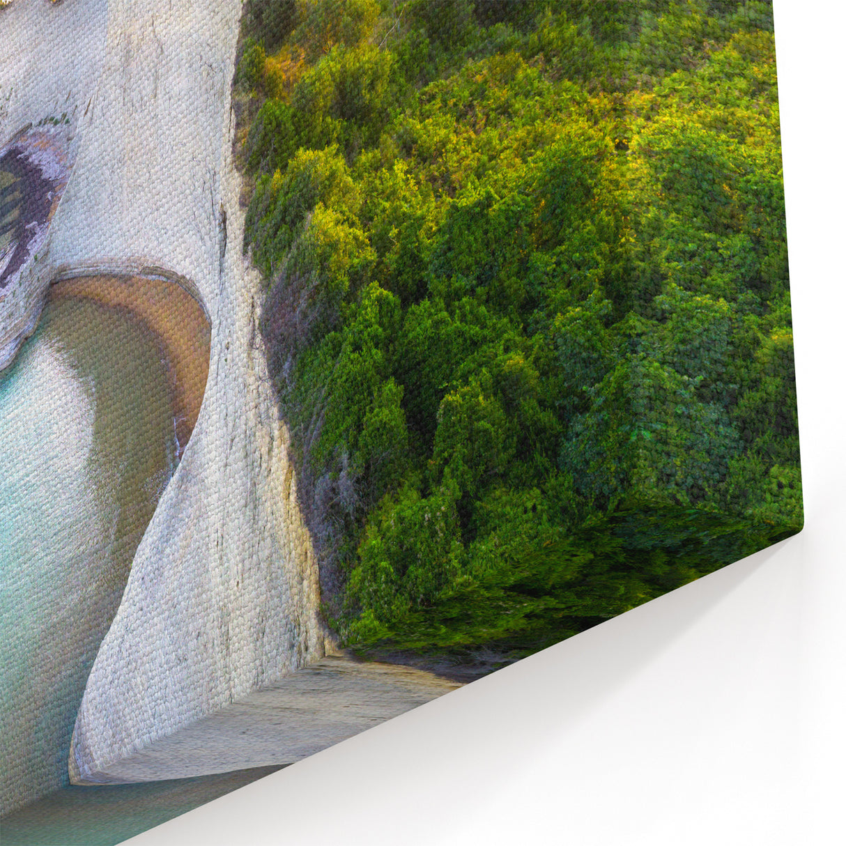 Greek Coastline Art - Dramatic Cliffs & Serene Waters of Corfu